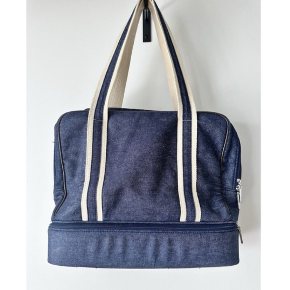 Bath And Body Works Bag Denim Travel Shoulder Travel.
